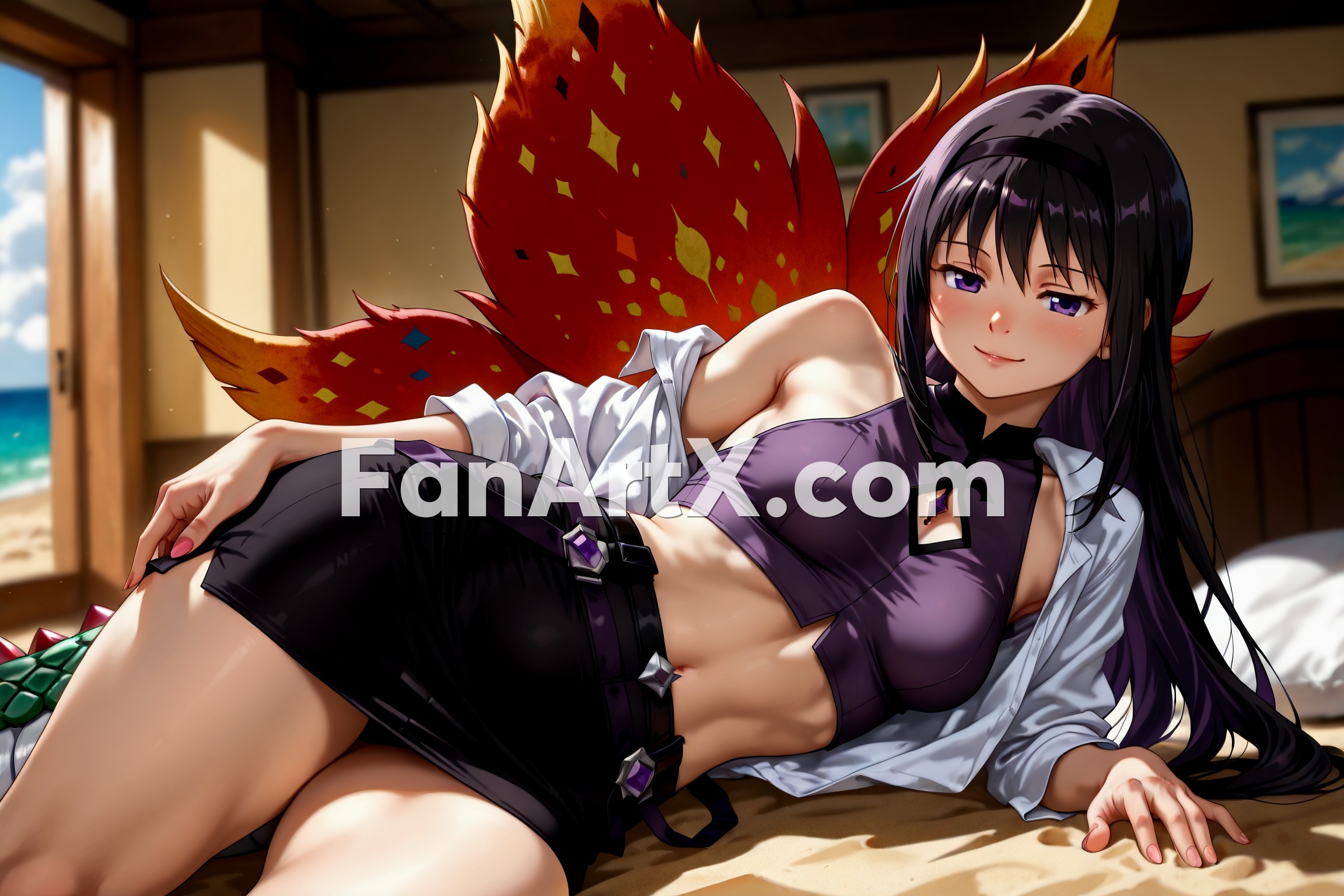 Akemi Homura Puella Magi Madoka Magica Fanart 7826875